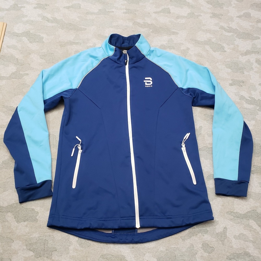 Bjorn Daehlie Skiing Jacket Youth 164 Blue Full Zip Long Sleeve